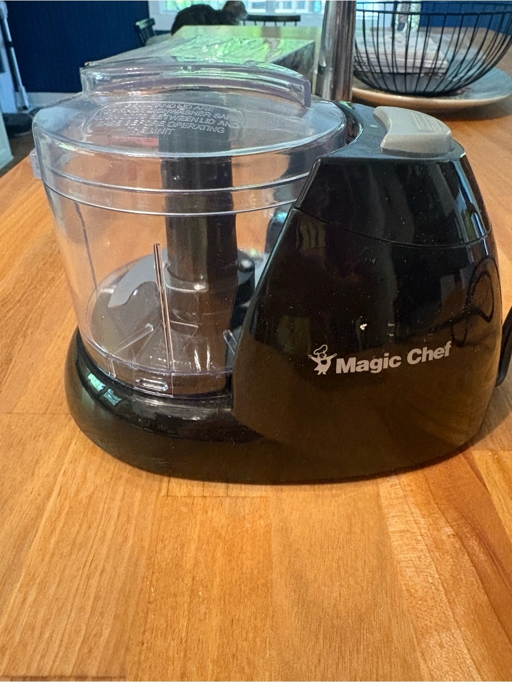 Black Food Chopper - Compact Kitchen Tool